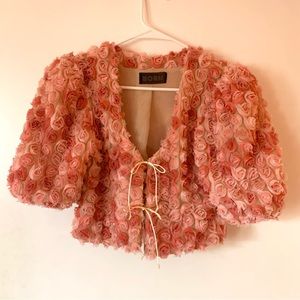 born supply / lisa says gah rose blush top